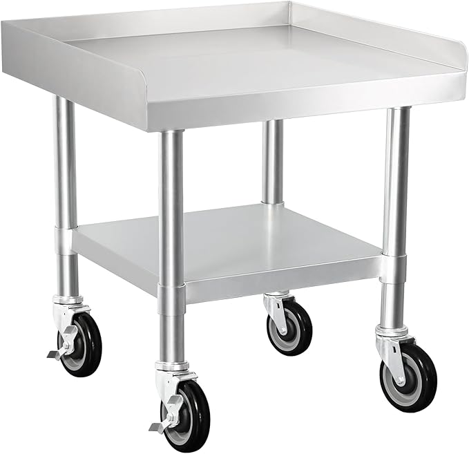 HARDURA Stainless Steel Equipment Work Stand 24" x 24" Prep Table by HARDURA