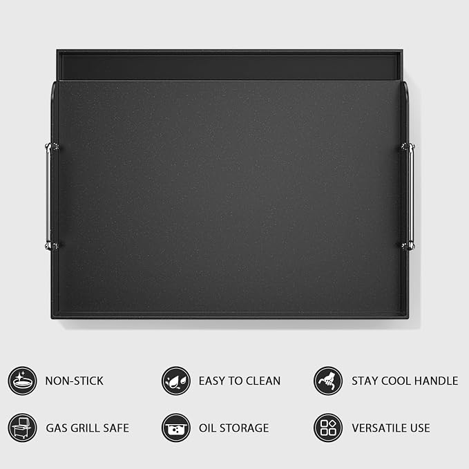 Utheer 17" x 13" Nano-Ceramic Nonstick Griddle - Image 4
