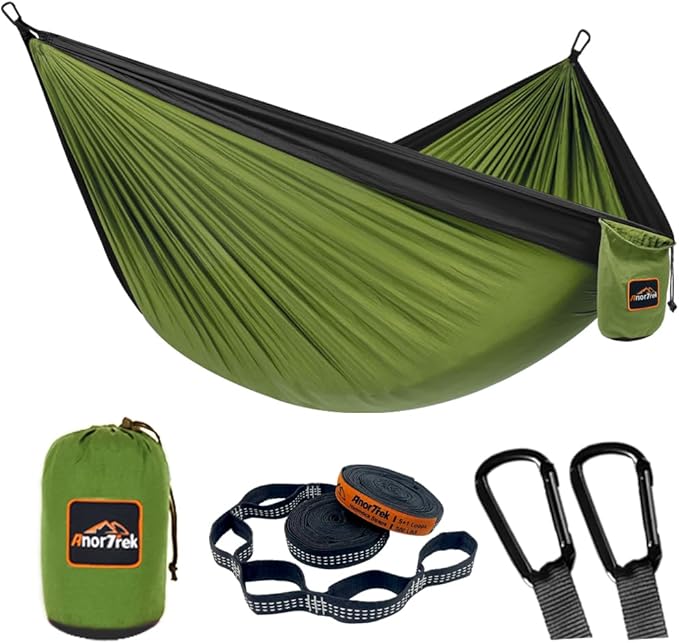 Hammocks Olive Green 210T Parachute Nylon, 500 lb Capacity