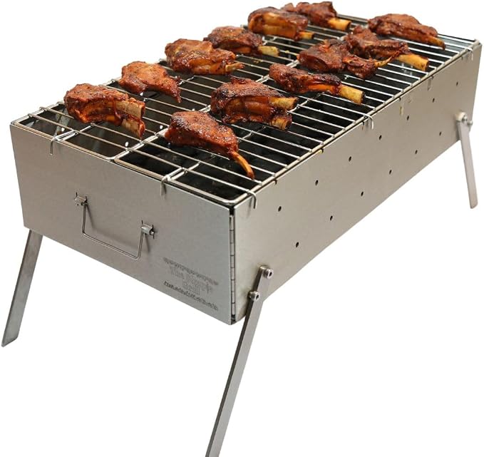 The Simple Grill | Stainlees Steel Foldable Charcoal Grill - Image 8