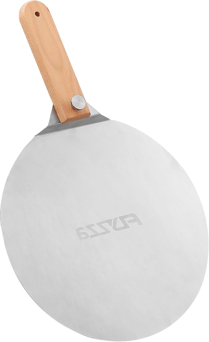 12 inch Stainless Pizza Peel for Large Oven, Pizza Spatula by FLYZZA