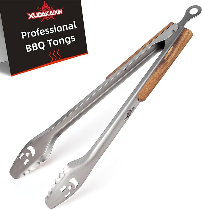 18-Inch Long Stainless Steel BBQ Tongs by XUDAKAIXIN