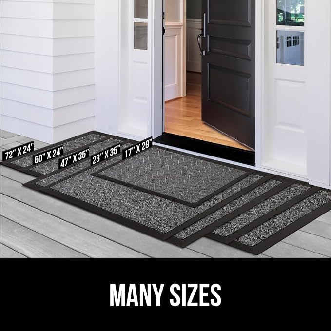 GORILLA GRIP 100% Waterproof All-Season WeatherMax Doormat US Designed Natural - Image 8