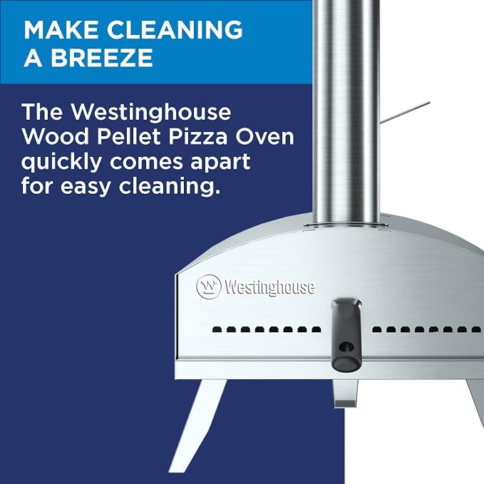 Westinghouse Wood Pellet Artisan Outdoor Pizza Oven -Stainless Steel Portable - Image 5