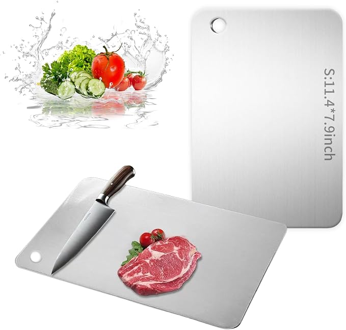 Titanium Cutting Board, New Upgrade Pure Titanium Cutting Boards by Unknown