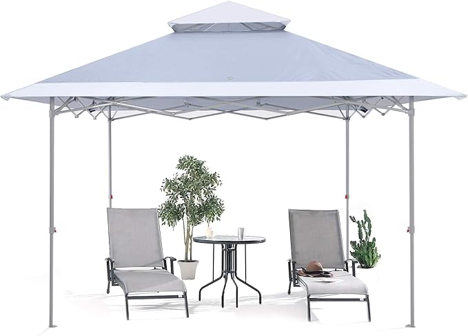 ABCCANOPY Easy Set-up 13x13 Canopy Tent 169 sq.ft Sun Shade Light Gray by ABCCANOPY