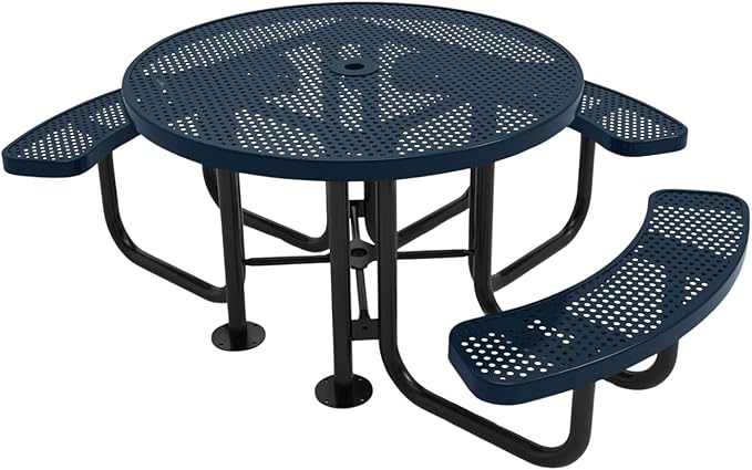 COATEDOUTDOORFURNITURE Heavy-Duty Portable Outdoor Picnic Table by CoatedOutdoorFurniture