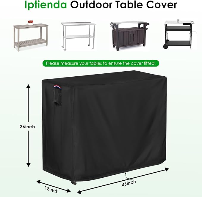 Outdoor Table Cover for Outdoor Bar Buffet Table, 46inch Patio Table Cover - Image 2