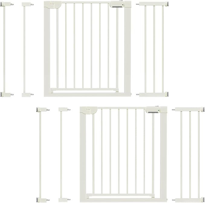29.5-46" Baby Gate for Stairs, Baby Safety Essentials, Auto Close Gate for by Mutak