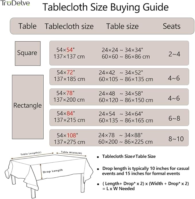 TruDelve Heavy Duty Vinyl Table Cloth - Image 7