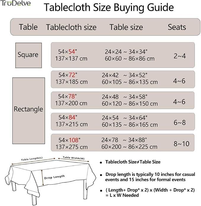 TruDelve Heavy Duty Vinyl Table Cloth - Image 7