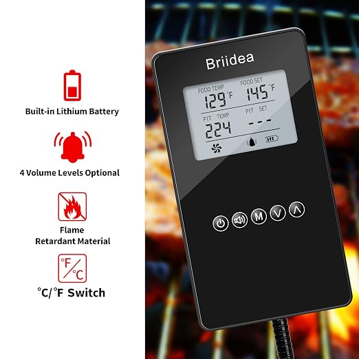 BBQ Temperature Controller, Briidea Automatic Smoker Fan Controller - Image 5