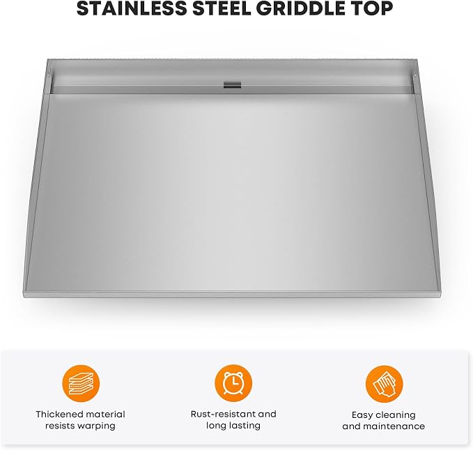 Stanbroil 22 Inch Stainless Steel Flat Top Griddle Replacement Top - Image 3