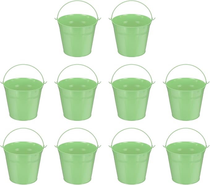 Small Metal Buckets, Mini Buckets by YELARXI