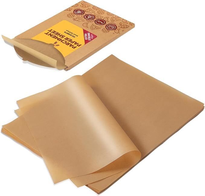 Katbite Unbleached Parchment Paper Baking Sheets, Heavy Duty & Non-stick by katbite