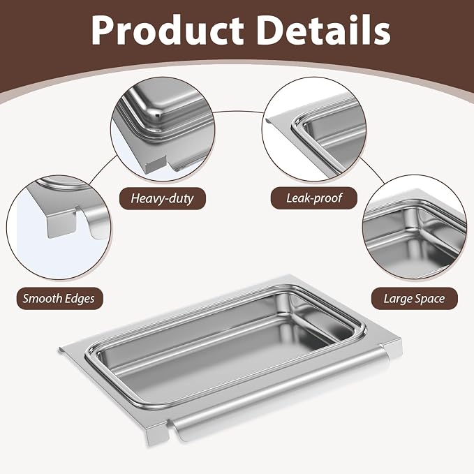 67047 Oil Catch Pan with 6415 15-Pack Aluminum Pan Liners - Image 5
