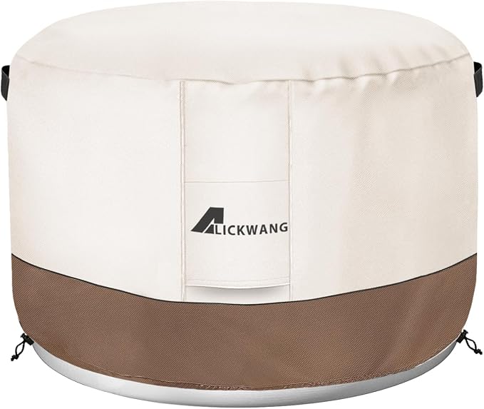 Fire Pit Cover for Solo Stove Bonfire, 600D Tear-Resistant Heavy Duty Durable by Alickwang