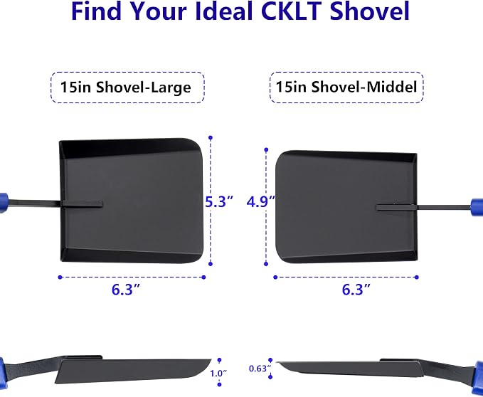 Fireplace Ash Shovel Wider Head Manganese Steel Gardening Shovel - Image 7
