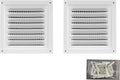2pcs Attic Vent Soffit Vent Aluminum Wall Vent Metal Shed Vent Square Vent by Unknown