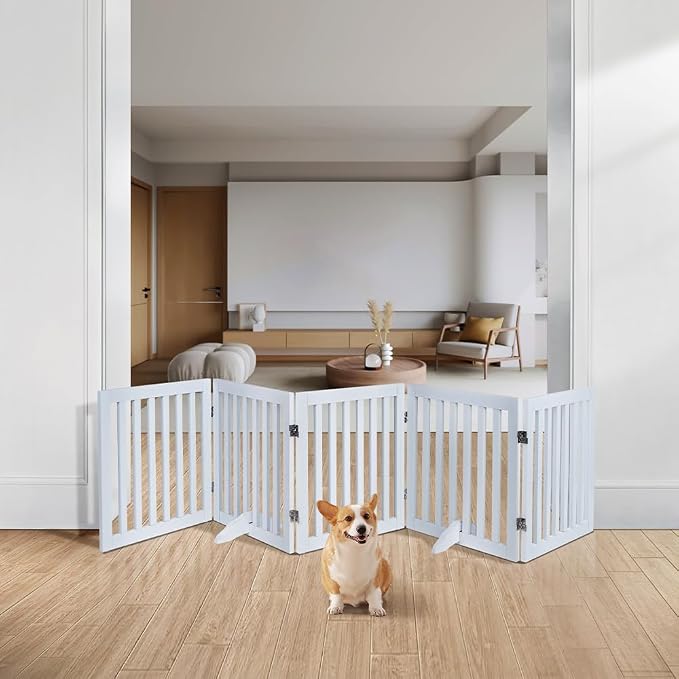 unipaws 24”H Free Standing Pet Gate - Image 2