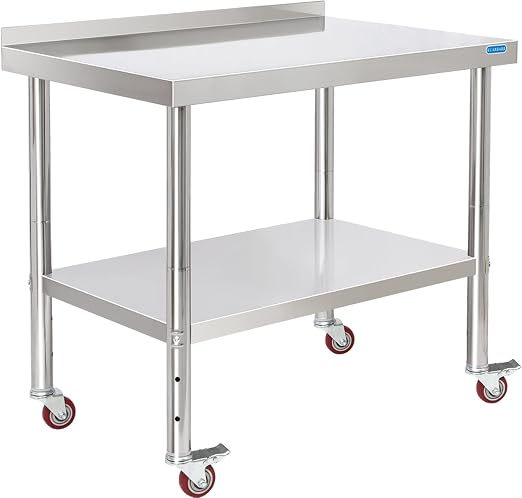 Stainless Steel Table for Prep & Work by KUARBARR