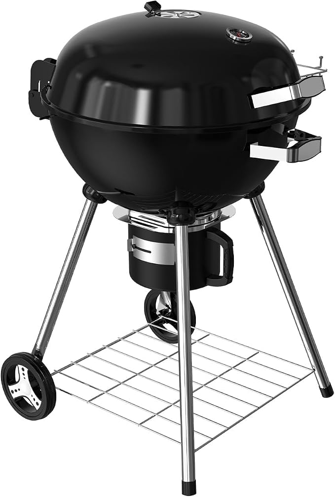 22.5-Inch Portable Charcoal Grill, Heavy Duty Kettle BBQ Smoker by Unknown