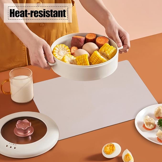 PU Placemats Set of 6 Reversible, Waterproof Faux Leather Placemat - Image 5