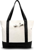 TOPDesign 3-Pack Canvas Tote Bags by TOPDesign