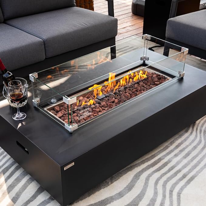 Westwood 50” Propane Fire Pit Smokeless Firepit Converts to Outdoor Gas Fire Pit - Image 5