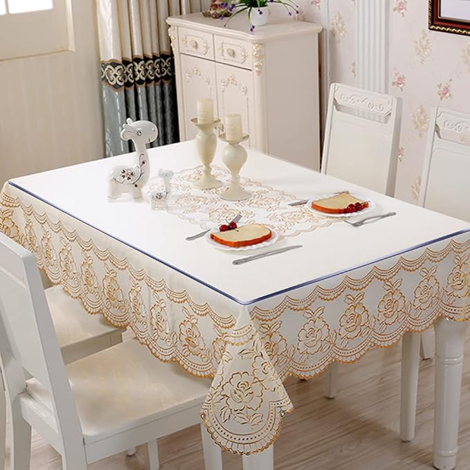 Clear Plastic Dining Table Protector Desk Pad Mat Wooden Furniture Coffee Glass - Image 5