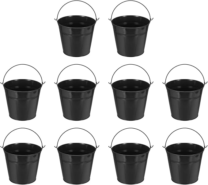 Small Metal Buckets, Mini Buckets by YELARXI