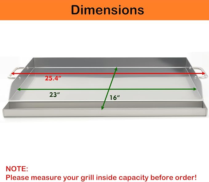 Universal Stainless Steel Griddle Flat Top Plate Grill-Top Griddle Pan - Image 5