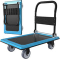 WUD Push Cart, Folding Mobile Platform Trolley, Thickened and Reinforced by WUD