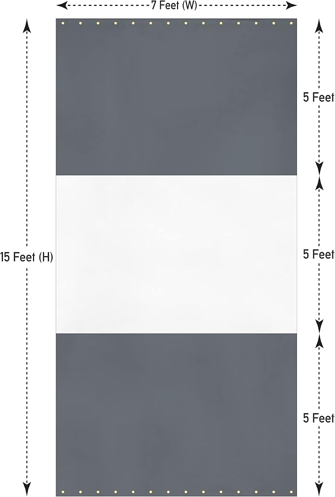 Covers & All Outdoor Clear Panel Curtain, 12 oz Vinyl Outdor Curtains - Image 2