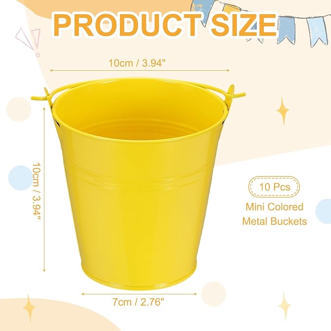 Small Metal Buckets, Mini Buckets - Image 2
