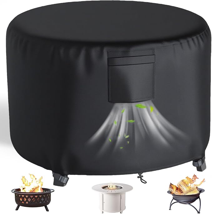 Chinchilla Heavy Duty 36 Inch Round Fire Pit Cover by Chinchilla
