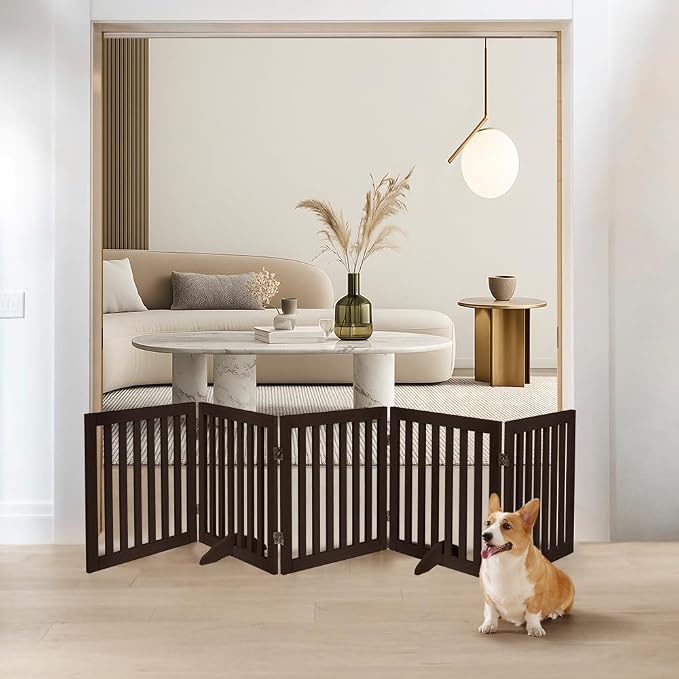 unipaws 24”H Free Standing Pet Gate - Image 2