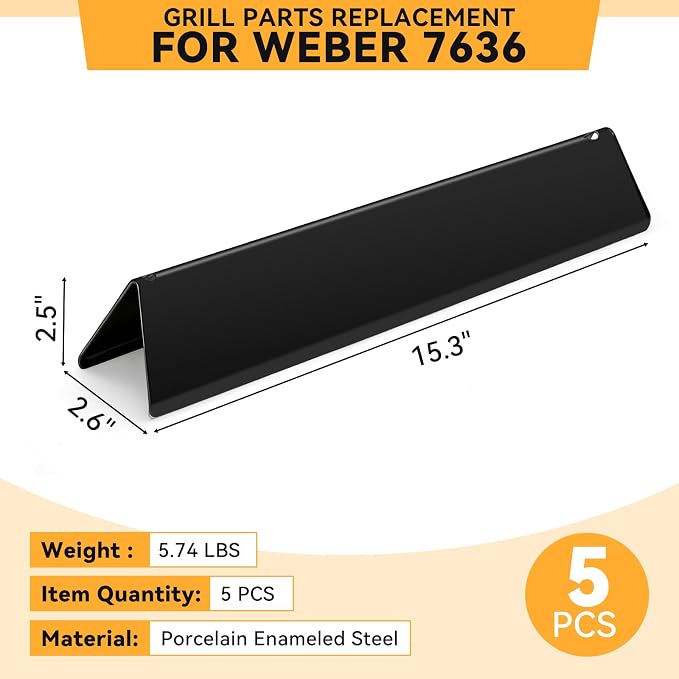 15.3 inch Flavorizer Bars for Weber Spirit Grill Parts Spirit I & Spirit II - Image 4