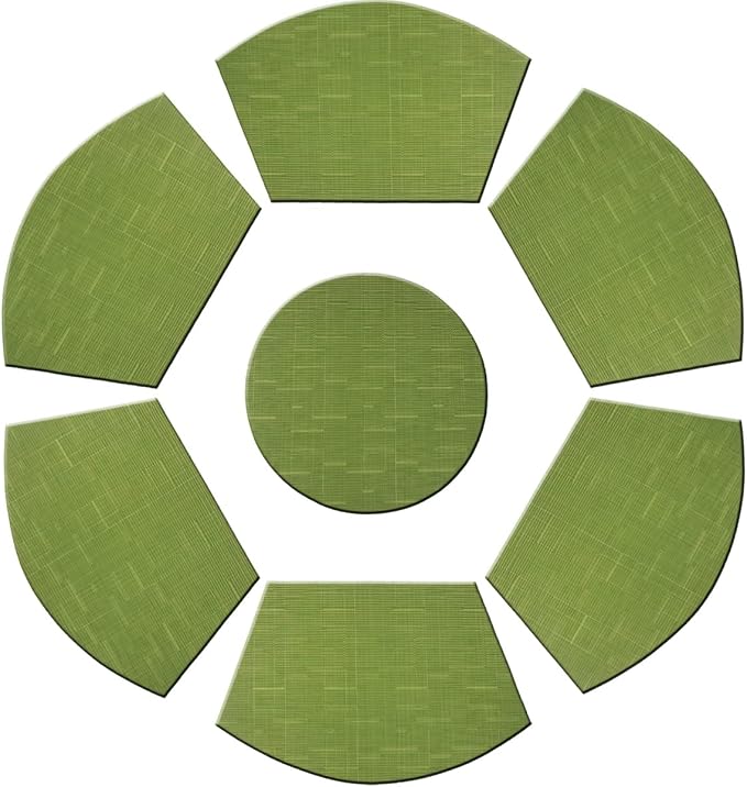 PIGCHCY Wedge Shaped Placemats Set of 6 - Image 5
