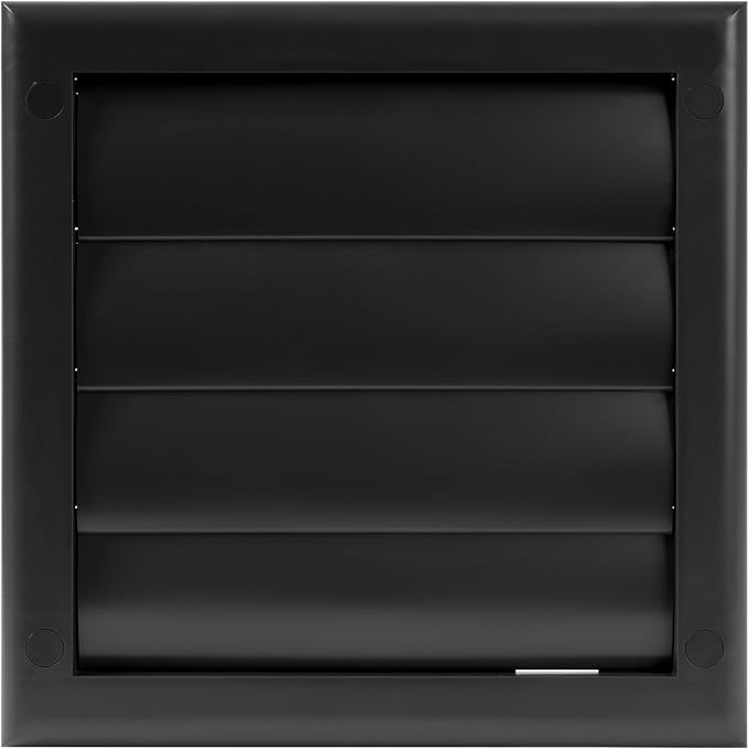 Plastic 4" Black Dryer Vent Cover by Unknown