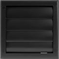 Plastic 4" Black Dryer Vent Cover by Unknown