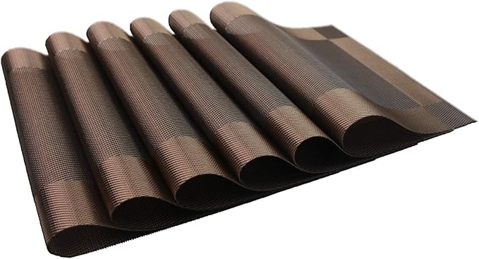 PIGCHCY Place Mats Heat-Resistant Non Slip Placemats Easy Wipe Clean Table Mats - Image 2