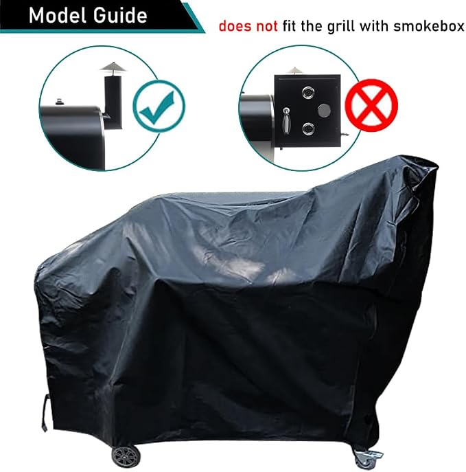 ZJYWSCH Grill Cover for Offset Smoker for Rec Tec Flagship XL 1400 Pellet - Image 3