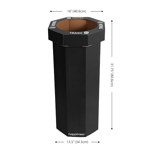 Eyely MPH1300D-SET2 Sal 25-Gallon Disposable Corrugated Cardboard Event Trash - Image 3