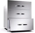 Outdoor Kitchen Drawers, Box Frame Style Flush Mount BBQ Drawer w/Stainless by OLIPIC