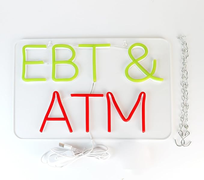 JFLLamp EBT&ATM Neon Signs for Wall Decor Neon Lights for Business Led Signs - Image 3