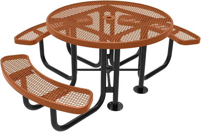 COATEDOUTDOORFURNITURE Heavy-Duty Portable Outdoor Picnic Table by CoatedOutdoorFurniture