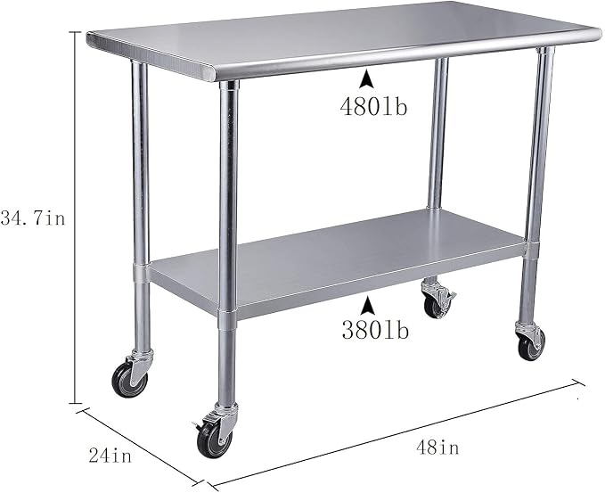 ROCKPOINT Stainless Steel Table - Image 3