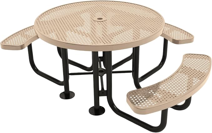 COATEDOUTDOORFURNITURE Heavy-Duty Portable Outdoor Picnic Table by CoatedOutdoorFurniture
