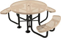 COATEDOUTDOORFURNITURE Heavy-Duty Portable Outdoor Picnic Table by CoatedOutdoorFurniture